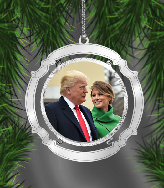 Holiday Ornament Donald and Melania Trump Celebrating America LLC