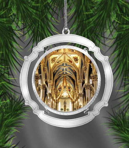 Holiday Ornament Notre Dame University Cathedral