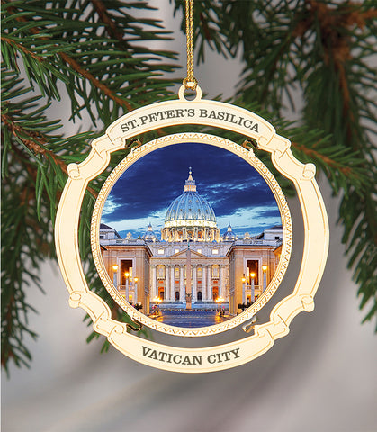 Holiday Ornament Saint Peter's Basilica in the Vatican