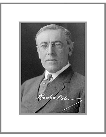 8"x 10" Woodrow Wilson Matted Print