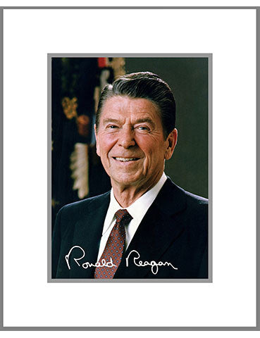 8"x 10" Ronald W. Reagan Matted Print