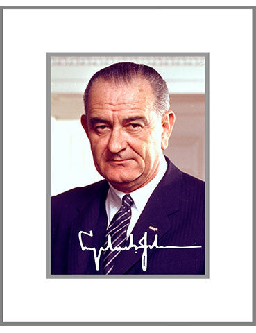 8"x 10" Lyndon B. Johnson Matted Print