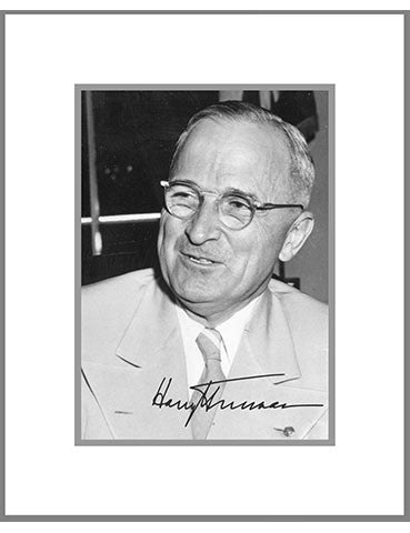 8"x 10" Harry S. Truman Matted Print