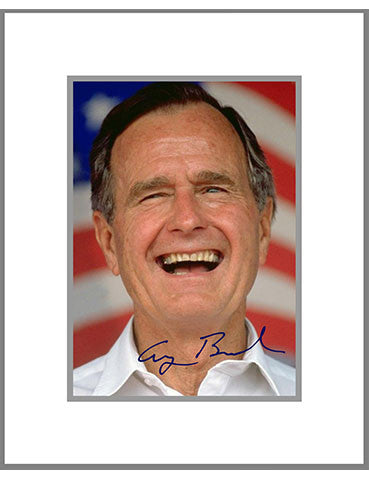 8"x 10" George H. W. Bush Matted Print