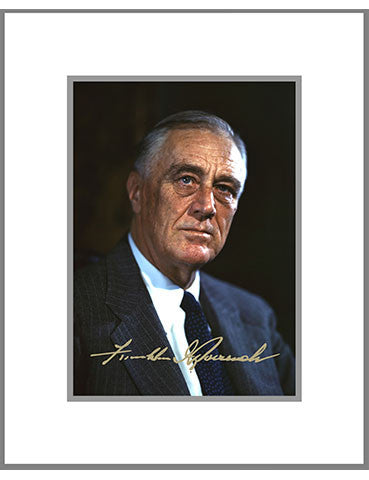 8"x 10" Franklin D. Roosevelt Matted Print