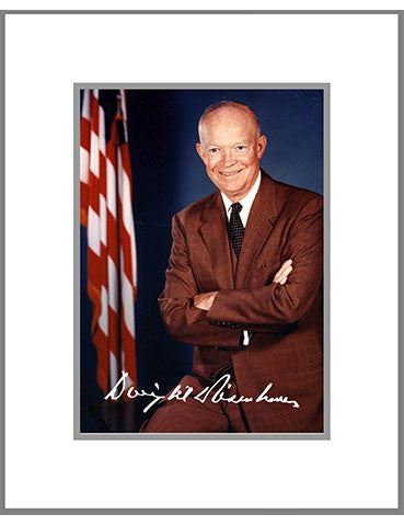 8"x 10" Dwight Eisenhower Matted Print
