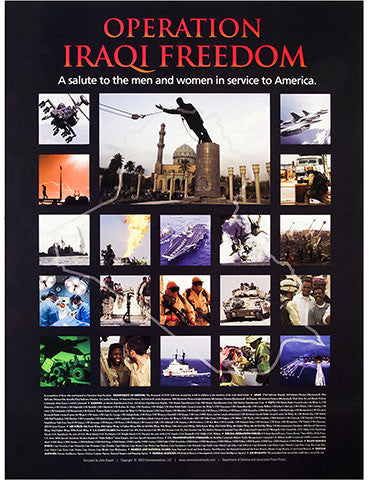 18"x 24"Operation Iraqi Freedom Poster Print