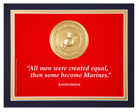 8"x 10" "All men were created equal..." Matted Print
