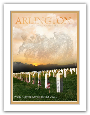 11"x 14" Arlington National Cemetery Matted Print