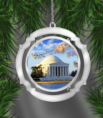 Holiday Ornament Cherry Blossom Thomas Jefferson Memorial