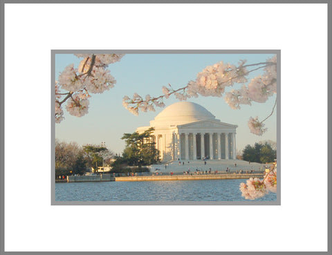 8"x 10" Thomas Jefferson Memorial Matted Print