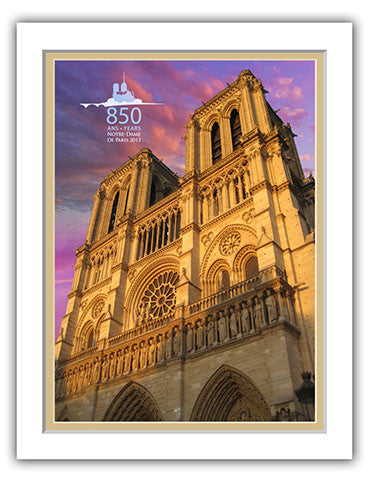 11"x 14" Notre Dame Cathedral Matted Print