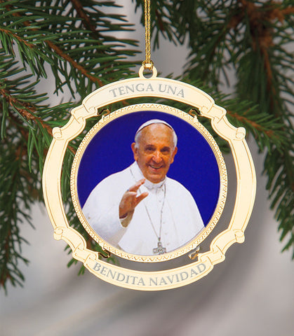 Holiday Ornament Pope Francis Spanish