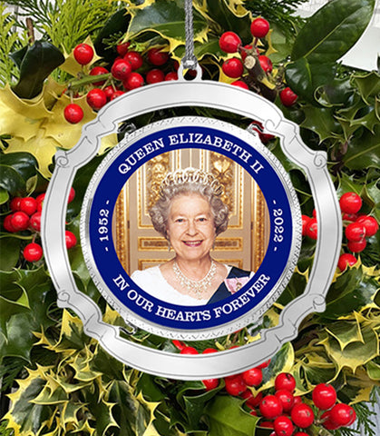 Queen Elizabeth II Ornament " In our hearts forever"