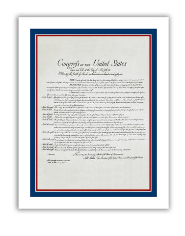 11"x 14" U.S. Bill of Rights Print