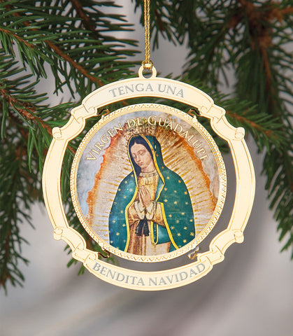Holiday Ornament Virgen de Guadalupe Spanish